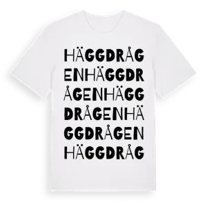 Häggdrågen ordlek t-shirt – ekologisk bomull t-shirt från Pinshirt