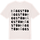 Vintage White t-shirt med Häggstöd ordlek t-shirt