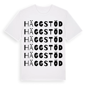 Häggstöd ordlek t-shirt – ekologisk bomull t-shirt från PinShirt