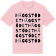 Pink Cotton t-shirt med Häggstödet ordlek t-shirt