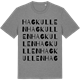 Mid Heather Gray t-shirt med Hagkullen ordlek t-shirt