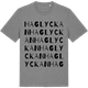 Mid Heather Gray t-shirt med Haglyckan ordlek t-shirt