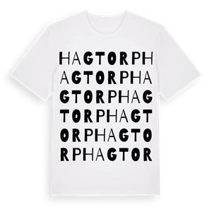 Hagtorp ordlek t-shirt – ekologisk bomull t-shirt från PinShirt