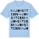 Blue Soul t-shirt med Hajomsätern ordlek t-shirt
