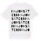 Hajomsätern ordlek t-shirt