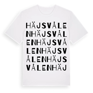 Häjsvålen ordlek t-shirt – ekologisk bomull t-shirt från PinShirt