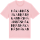 Pink Cotton t-shirt med Håkannäs ordlek t-shirt