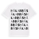 White t-shirt med Håkannäs ordlek t-shirt