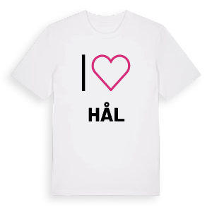 Jag älskar Hål t-shirt stort tryck – ekologisk bomull t-shirt från PinShirt