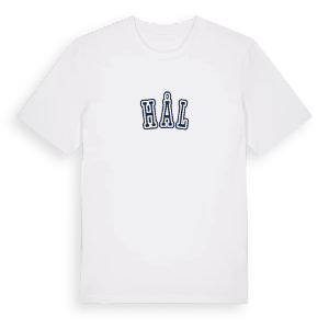 Hål college t-shirt – ekologisk bomull t-shirt från PinShirt
