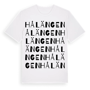 Hålängen ordlek t-shirt – ekologisk bomull t-shirt från Pinshirt