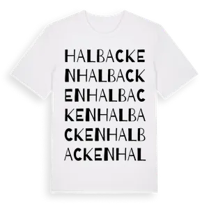 Halbacken ordlek t-shirt – ekologisk bomull t-shirt från Pinshirt