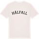 Vintage White t-shirt med Hålfall böjd t-shirt