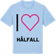 Blue Soul t-shirt med Jag älskar Hålfall t-shirt stort tryck