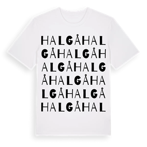 Halgå ordlek t-shirt – ekologisk bomull t-shirt från PinShirt