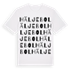 White t-shirt med Häljebol ordlek t-shirt