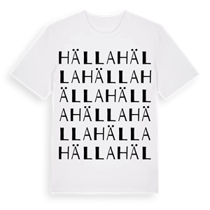 Hälla ordlek t-shirt – ekologisk bomull t-shirt från PinShirt