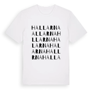Hallarna ordlek t-shirt – ekologisk bomull t-shirt från PinShirt
