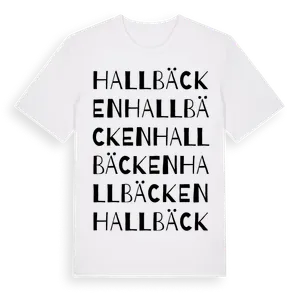 Hallbäcken ordlek t-shirt – ekologisk bomull t-shirt från Pinshirt