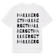 White t-shirt med Hallberget ordlek t-shirt