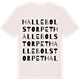 Vintage White t-shirt med Hallebolstorpet ordlek t-shirt