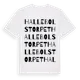 White t-shirt med Hallebolstorpet ordlek t-shirt