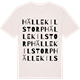 Vintage White t-shirt med Hällekilstorp ordlek t-shirt