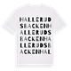 White t-shirt med Hallerudsbacken ordlek t-shirt