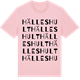 Pink Cotton t-shirt med Hälleshult ordlek t-shirt