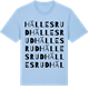 Blue Soul t-shirt med Hällesrud ordlek t-shirt