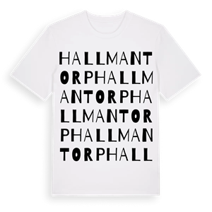 Hallmantorp ordlek t-shirt – ekologisk bomull t-shirt från PinShirt