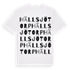 Hällsjötorp ordlek t-shirt