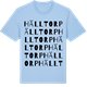 Blue Soul t-shirt med Hälltorp ordlek t-shirt