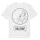 White t-shirt med Hälltorp t-shirt