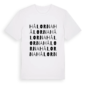 Hålorna ordlek t-shirt – ekologisk bomull t-shirt från PinShirt