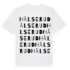 Hålserud ordlek t-shirt – ekologisk bomull t-shirt från Pinshirt
