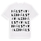 Hålstaviken ordlek t-shirt