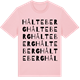 Pink Cotton t-shirt med Hålteberg ordlek t-shirt