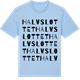 Blue Soul t-shirt med Halvslottet ordlek t-shirt