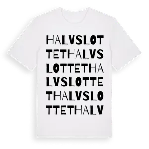 Halvslottet ordlek t-shirt – ekologisk bomull t-shirt från Pinshirt