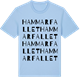 Blue Soul t-shirt med Hammarfallet ordlek t-shirt