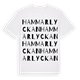 White t-shirt med Hammarlyckan ordlek t-shirt