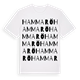 White t-shirt med Hammarö ordlek t-shirt
