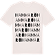Vintage White t-shirt med Hammarö ordlek t-shirt