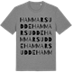 Mid Heather Gray t-shirt med Hammars udde ordlek t-shirt