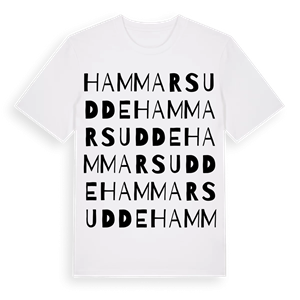 Hammars udde ordlek t-shirt – ekologisk bomull t-shirt från Pinshirt