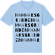 Blue Soul t-shirt med Hammarsgrinden ordlek t-shirt