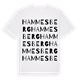 White t-shirt med Hammesberg ordlek t-shirt