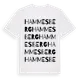 White t-shirt med Hammesberg ordlek t-shirt