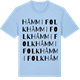 Blue Soul t-shirt med Håmmifolk ordlek t-shirt